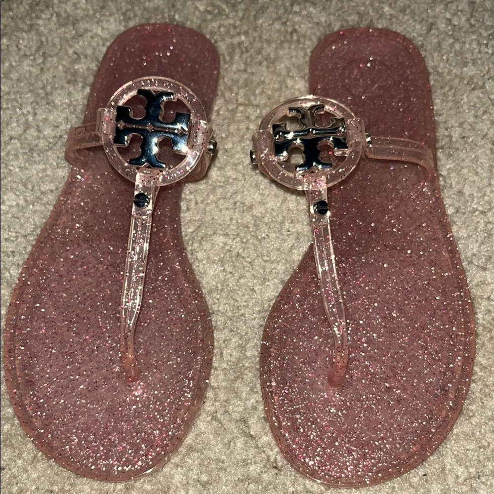 Tory Burch Pink Sandals Chic Suede Design